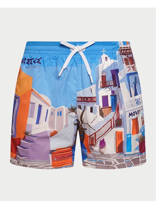 Boxer da mare uomo Move con stampa Grecia MOVE | SVN 25GRECIA